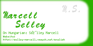 marcell selley business card